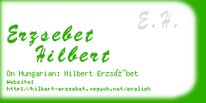 erzsebet hilbert business card